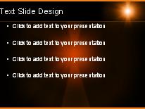 Lightray Orange PowerPoint Template text slide design